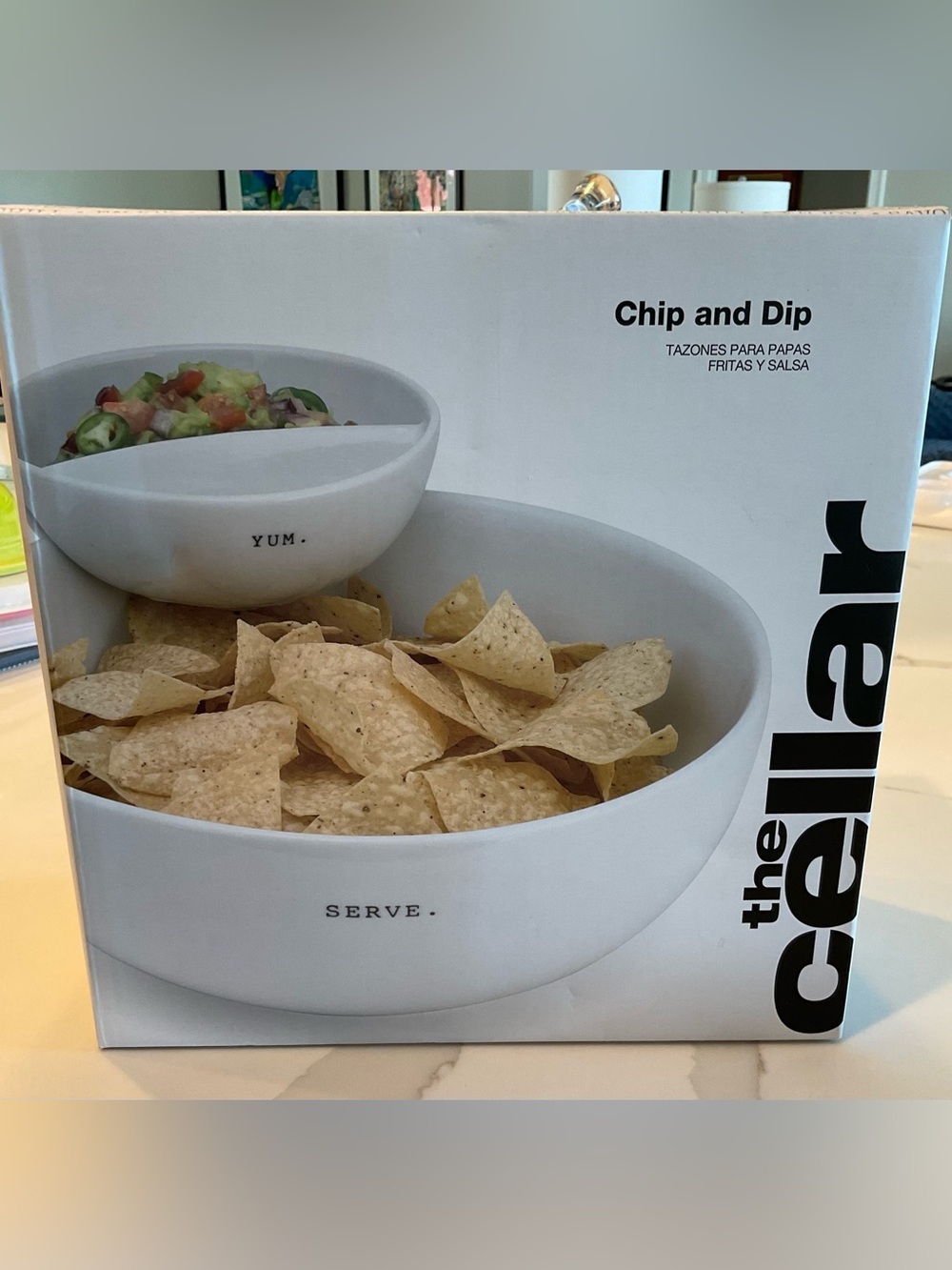 The Cellar White Chip & Dip Serving Bowl Set